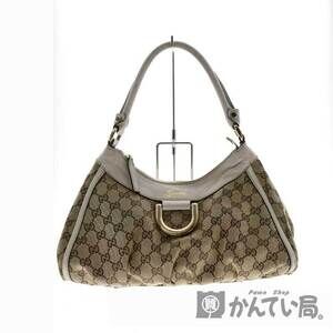 GUCCI Hobo bag GG canvas shoulder beige white